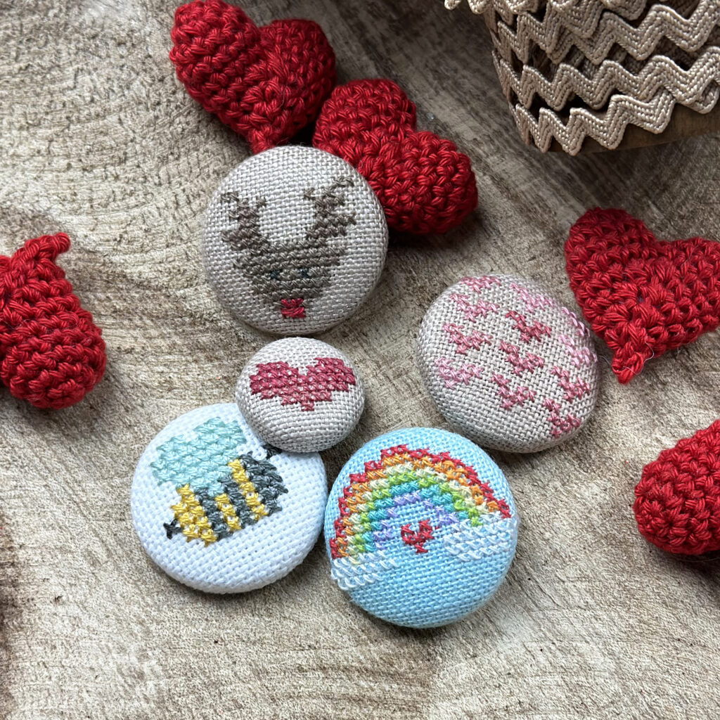 Flosstube | Cross Stitch Covered Button Tutorial – Nichol Spohr LLC