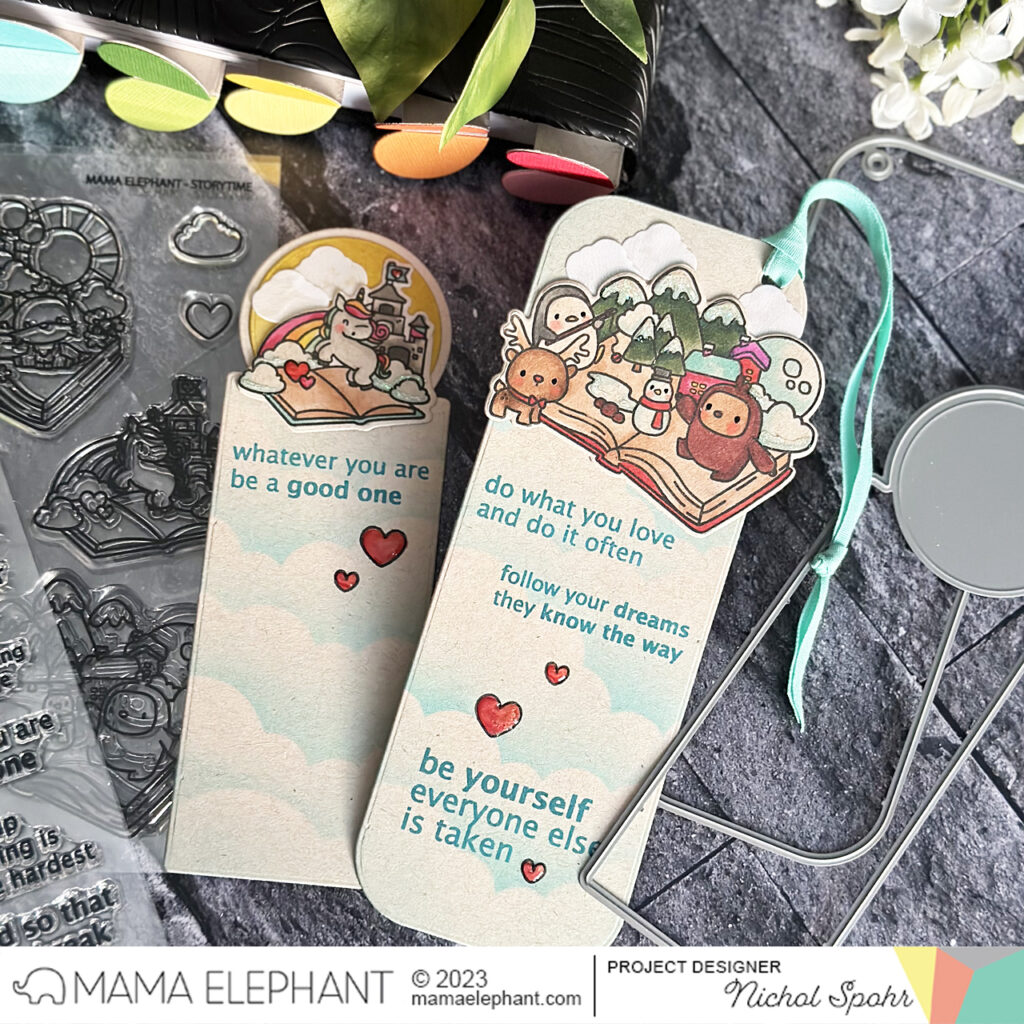 Bookmarks 3 Ways with Mama Elephant – Nichol Spohr LLC