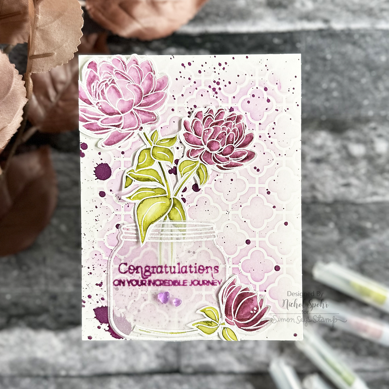 Alex Syberia Monochromatic Floral Card | STAMPtember 2023 Limited ...